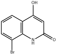 8-Bromo-4-hydroxy-1H-quinolin-2-one Struktur