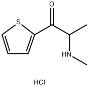 2-(methylamino)-1-thiophen-2-ylpropan-1-one:hydrochloride,54817-67-3,结构式