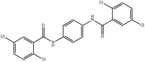 2,5-dichloro-N-[4-[(2,5-dichlorobenzoyl)amino]phenyl]benzamide Struktur