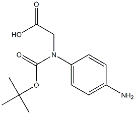 N-BOC-R-4-氨基苯甘氨酸 结构式