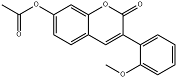 3-(2-methoxyphenyl)-2-oxo-2H-chromen-7-yl acetate Structure