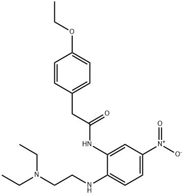 N-(2-((2-(diethylamino)ethyl)amino)-5-nitrophenyl)-2-(4-ethoxyphenyl)acetamide Struktur