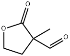 3-Methyl-2-oxo-tetrahydro-furan-3-carbaldehyde 化学構造式