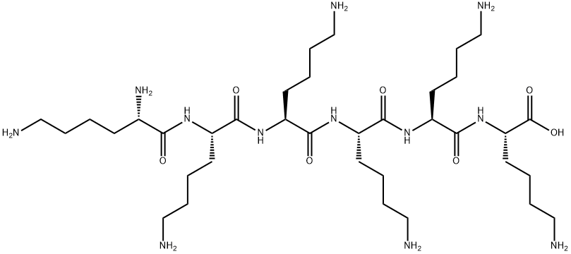 L-Lysine, L-lysyl-L-lysyl-L-lysyl-L-lysyl-L-lysyl-,554-38-1,结构式