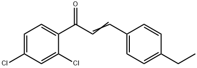 (2E)-1-(2,4-dichlorophenyl)-3-(4-ethylphenyl)prop-2-en-1-one Structure