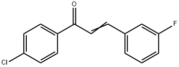 (2E)-1-(4-chlorophenyl)-3-(3-fluorophenyl)prop-2-en-1-one 结构式