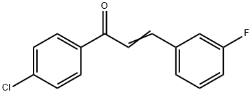 (2E)-1-(4-chlorophenyl)-3-(3-fluorophenyl)prop-2-en-1-one,556787-51-0,结构式