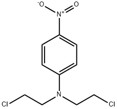 N,N-双(2-氯乙基)-4-硝基苯胺, 55743-71-0, 结构式