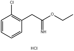 ethyl 2-(2-chlorophenyl)ethanecarboximidate hydrochloride,55770-05-3,结构式