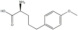 (S)-2-Amino-5-(4-methoxyphenyl)pentanoic acid Struktur