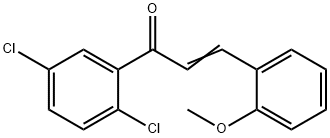 (2E)-1-(2,5-dichlorophenyl)-3-(2-methoxyphenyl)prop-2-en-1-one,562062-01-5,结构式
