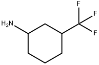3-(トリフルオロメチル)シクロヘキシルアミン (cis-, trans-混合物) 化学構造式