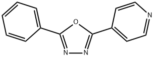 2-phenyl-5-(pyridin-4-yl)-1,3,4-oxadiazole Struktur