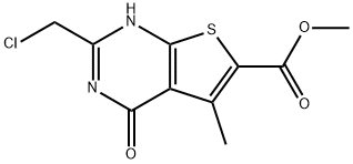 methyl 2-(chloromethyl)-4-hydroxy-5-methylthieno[2,3-d]pyrimidine-6-carboxylate Structure