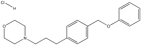 Morpholine, 4-(3-(4-(phenoxymethyl)phenyl)propyl)-, hydrochloride Struktur