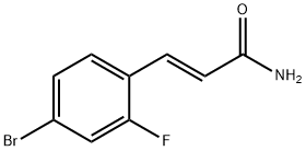 (E)-3-(4-bromo-2-fluorophenyl)acrylamide Struktur