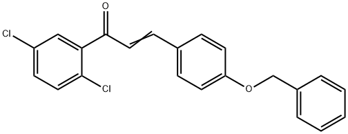 (2E)-3-[4-(benzyloxy)phenyl]-1-(2,5-dichlorophenyl)prop-2-en-1-one,569366-45-6,结构式