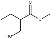 2-(ヒドロキシメチル)ブタン酸メチル 化学構造式