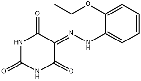 5-[(2-ethoxyphenyl)hydrazono]-2,4,6(1H,3H,5H)-pyrimidinetrione Structure