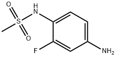 N-(4-氨基-2-氟苯基)甲磺酰胺, 57164-97-3, 结构式
