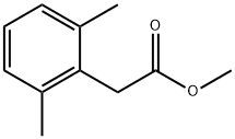 (2,6-ジメチルフェニル)酢酸メチルエステル 化学構造式
