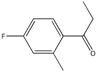1-(4-氟-2-甲基苯基)丙-1-酮, 575-68-8, 结构式
