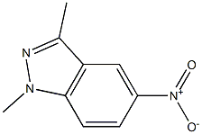 1,3-二甲基-5-硝基-1H-吲唑, 5757-84-6, 结构式