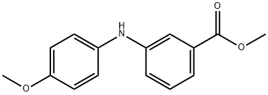 METHYL 3-((4-METHOXYPHENYL)AMINO)BENZOATE Struktur