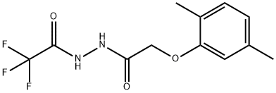 N'-[(2,5-dimethylphenoxy)acetyl]-2,2,2-trifluoroacetohydrazide,581781-54-6,结构式