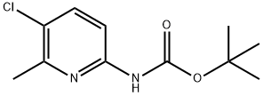 tert-butyl (5-chloro-6-methylpyridin-2-yl)carbamate Struktur