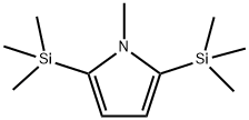 1H-Pyrrole, 1-methyl-2,5-bis(trimethylsilyl)- 化学構造式