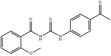 N-{[(4-acetylphenyl)amino]carbonothioyl}-2-methoxybenzamide,586369-41-7,结构式