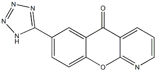 5H-[1]Benzopyrano[2,3-b]pyridin-5-one, 7-(1H-tetrazol-5-yl)- 结构式