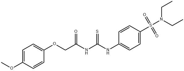 587841-85-8 N-[({4-[(diethylamino)sulfonyl]phenyl}amino)carbonothioyl]-2-(4-methoxyphenoxy)acetamide