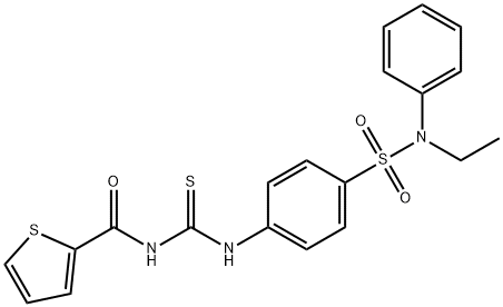 587843-03-6 N-{[(4-{[ethyl(phenyl)amino]sulfonyl}phenyl)amino]carbonothioyl}-2-thiophenecarboxamide