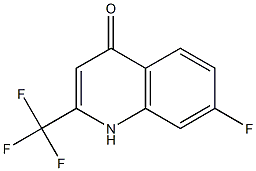 7-fluoro-2-(trifluoromethyl)-1H-quinolin-4-one Structure