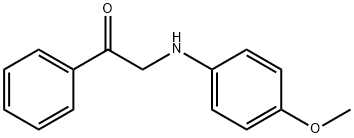 2-((4-methoxyphenyl)amino)-1-phenylethan-1-one Struktur