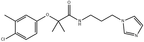 2-(4-chloro-3-methylphenoxy)-N-(3-imidazol-1-ylpropyl)-2-methylpropanamide Structure