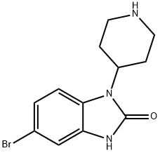 5-bromo-1-(piperidin-4-yl)-1H-benzo[d]imidazol-2(3H)-one Structure