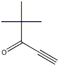 4,4-dimethylpent-1-yn-3-one Structure