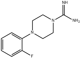 4-(2-Fluoro-phenyl)-piperazine-1-carboxamidine Struktur