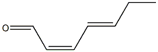 2,4-Heptadienal, (Z,E)- Struktur