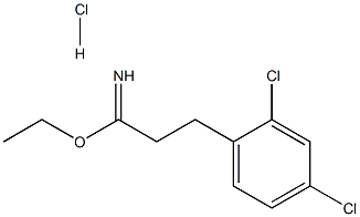 ethyl 2-(2,4-dichlorophenyl)ethanecarboximidate hydrochloride, 5922-21-4, 结构式