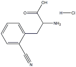 2-Cyano-DL-Phenylalanine hydrochloride Struktur