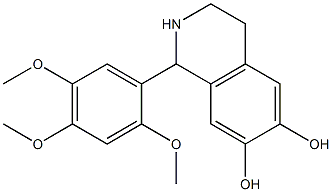 1-(2,4,5-trimethoxyphenyl)-1,2,3,4-tetrahydroisoquinoline-6,7-diol Structure