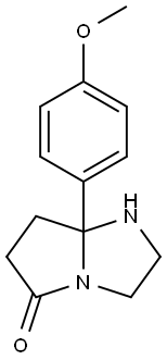 7a-(4-Methoxyphenyl)-hexahydro-1H-pyrrolo[1,2-a]imidazolidin-5-one Structure