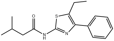 N-(5-ethyl-4-phenyl-1,3-thiazol-2-yl)-3-methylbutanamide Structure