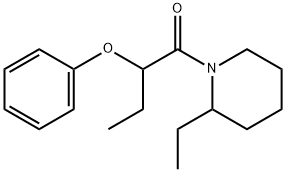 1-(2-ethylpiperidin-1-yl)-2-phenoxybutan-1-one Structure