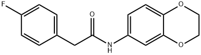 N-(2,3-dihydro-1,4-benzodioxin-6-yl)-2-(4-fluorophenyl)acetamide|