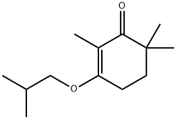 2,6,6-Trimethyl-3-isobutoxycyclohex-2-en-1-one Struktur